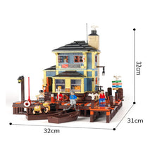 Load image into Gallery viewer, 1460PCS MOC Cottage Sea Front Village Dive Shop Model Figure Toy Building Block Brick Gift Kids Compatible Lego
