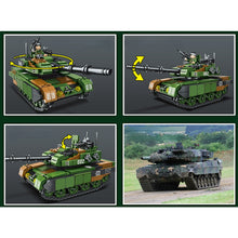 Load image into Gallery viewer, 463PCS Military WW2 2in1 Leopard 2 Main Battle Tank Figure Model Toy Building Block Brick Gift Kids Compatible Lego
