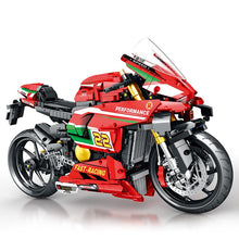 Load image into Gallery viewer, 1966PCS MOC Technic Large Ducati Panigale V4R Motorcycle Motor Bike Model Toy Building Block Brick Gift Kids Compatible Lego 1:5
