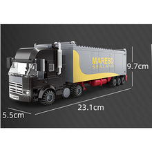 Load image into Gallery viewer, MOC City Container Heavy Goods Transportation Truck Car Vehicle Model Toy Building Block Brick Gift Kids Compatible Lego
