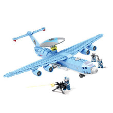 Load image into Gallery viewer, 256PCS Military WW2 KJ-2000 Mainring AWACS Air Plane Figure Model Toy Building Block Brick Gift Kids Compatible Lego
