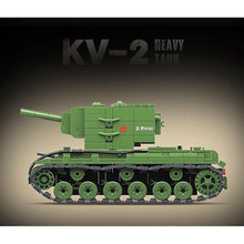 Load image into Gallery viewer, 1180PCS Military WW2 KV-2 Heavy Tank Figure Model Toy Building Block Brick Gift Kids Compatible Lego
