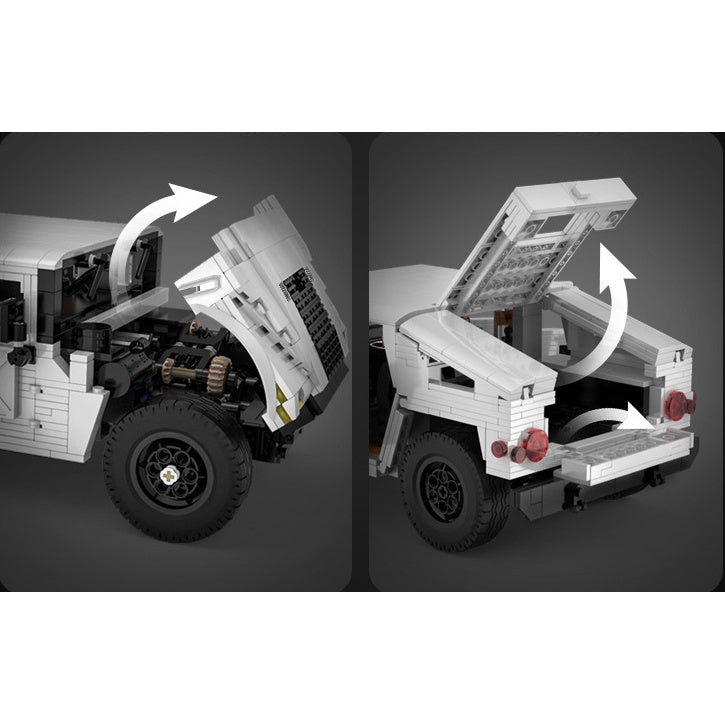 1386PCS Technic Static 1:12 Humvee Jeep Off Road Car Model Toy Buildi –  mycrazybuy store