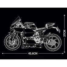 Load image into Gallery viewer, 1966PCS MOC Technic Large Ducati Panigale V4R Motorcycle Motor Bike Model Toy Building Block Brick Gift Kids Compatible Lego 1:5
