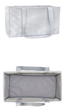 Load image into Gallery viewer, Thirty One MEDIUM UTILITY beach Picnic tote storage laundry Bag 31 gift in Frosted Metallic
