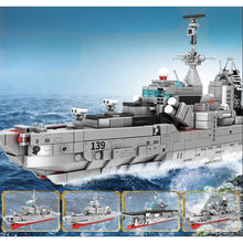 Load image into Gallery viewer, 1015PCS Military 4in1 Type 956 Destroyer Figure Model Toy Building Block Brick Gift Kids Compatible Lego
