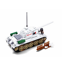 Load image into Gallery viewer, 518PCS MOC Military WW2 T34 85 Medium Tank Figure Model Toy Building Block Brick Gift Kids
