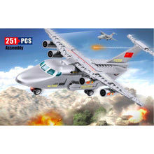 Load image into Gallery viewer, 251PCS Military WW2 Y-20 Xian Transport Aircraft Figure Model Toy Building Block Brick Gift Kids

