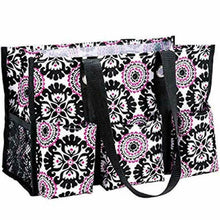 Load image into Gallery viewer, Thirty one Organizing Utility tote 31 gift shoulder bag in Pink Pop Medallion
