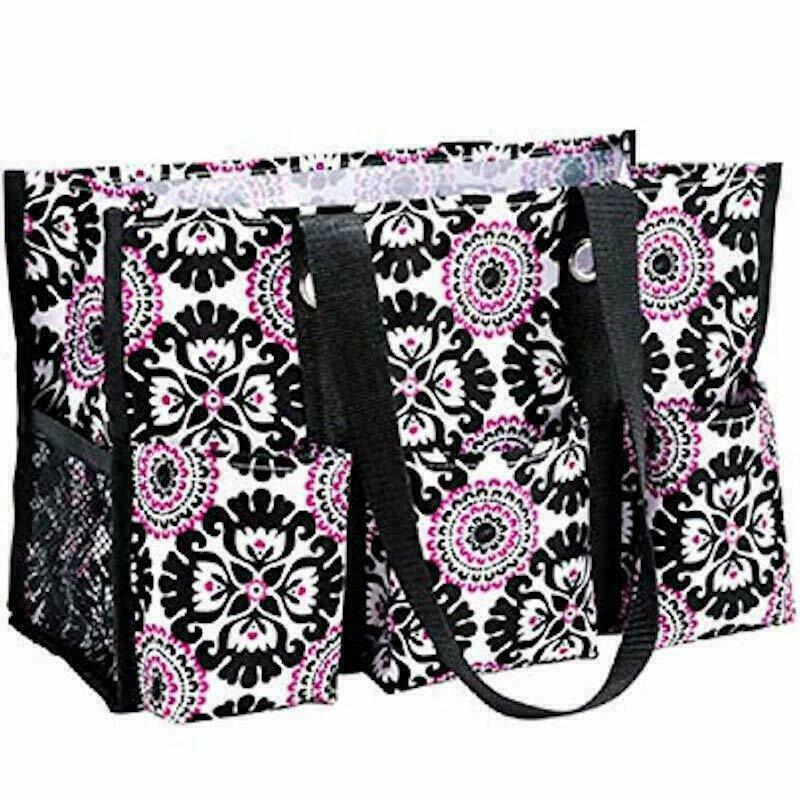 Thirty one Organizing Utility tote 31 gift shoulder bag in Pink Pop Medallion