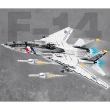 Load image into Gallery viewer, 1600PCS Military F-14 Tomcat Air Fighter Plane Figures Model Building Block Brick Gift Set Kids New Compatible Lego
