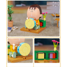 Load image into Gallery viewer, MOC Crayon Shinchan Toru Kazama Sakurada Comic Cartoon Figure Toy Model Building Block Brick Gift Kids Compatible Lego
