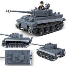 Load image into Gallery viewer, 503PCS Military WW2 Tiger I Sd.Kfz.181 Tank Figure Model Toy Building Block Brick Gift Kids
