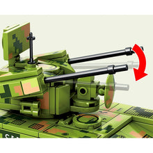 Load image into Gallery viewer, 302PCS MOC Military WW2 PGZ-09 Wheeled Self-Propelled Anti Aircraft Tank Figure Model Toy Building Block Brick Gift Kids Compatible Lego
