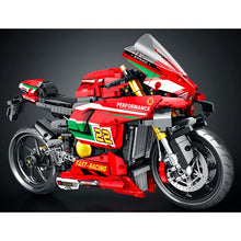 Load image into Gallery viewer, 1966PCS MOC Technic Large Ducati Panigale V4R Motorcycle Motor Bike Model Toy Building Block Brick Gift Kids Compatible Lego 1:5
