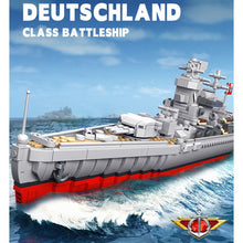 Load image into Gallery viewer, 1418PCS Military Deutschland Class LUTZOW Battleship Model Toy Building Block Brick Gift Kids Compatible Lego
