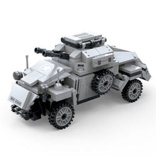Load image into Gallery viewer, 289PCS Military WW2 Sdkfz 221 Wheeled Armored Vehicle Car Figure Model Toy Building Block Brick Gift Kids
