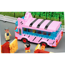 Load image into Gallery viewer, MOC Crayon Shin-chan Cat School Bus Comic Cartoon Figure Model Toy Building Block Brick Gift Kids Compatible Lego
