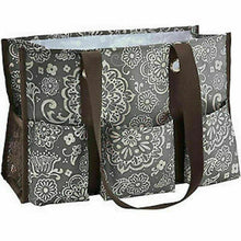 Load image into Gallery viewer, Thirty one Organizing Utility tote 31 gift shoulder bag in Woodblock Floral
