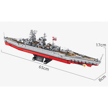 Load image into Gallery viewer, 1418PCS Military Deutschland Class LUTZOW Battleship Model Toy Building Block Brick Gift Kids Compatible Lego
