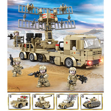 Load image into Gallery viewer, 697PCS MOC Military WW2 4in1 Metre Wave Radar Truck Vehicle Figure Model Toy Building Block Brick Gift Kids
