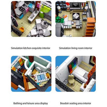 Load image into Gallery viewer, 3623PCS MOC City Street Cube Brown Modern Villa House Model Toy Building Block Brick Gift Kids Compatible Lego
