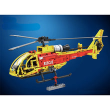 Load image into Gallery viewer, 663PCS MOC Technic SA341 Gazelle Rescue Helicopter Model Toy Building Block Brick Gift Kids Compatible Lego

