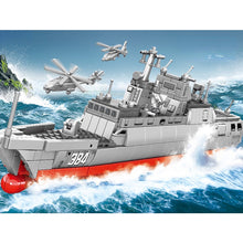 Load image into Gallery viewer, 750PCS Military WW2 Type 056 Corvette Jiangdao Class Frigate Figure Model Toy Building Block Brick Gift Kids Compatible Lego
