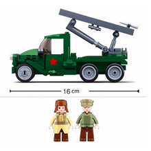 Load image into Gallery viewer, 201PCS MOC Military WW2 BM-13 Rocket Artillery Katyusha Truck Figure Model Toy Building Block Brick Gift Kids
