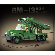 Load image into Gallery viewer, 731PCS Military WW2 BM-13 Rocket Artillery Katyusha Truck Figure Model Toy Building Block Brick Gift Kids
