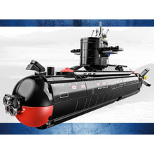 Load image into Gallery viewer, 515PCS Military WW2 PLA Type 094 Jin-Class Strategic Nuclear Submarine Figure Model Toy Building Block Brick Gift Kids
