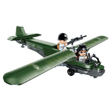 Load image into Gallery viewer, 234PCS Military WW2 DFS-230 Assault Glider Figure Model Toy Building Block Brick Gift Kids Compatible Lego
