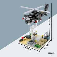 Load image into Gallery viewer, 344PCS MOC Military Z-20 Harbin Helicopter Tension Frame Model Toy Building Block Brick Gift Kids Compatible Lego Display
