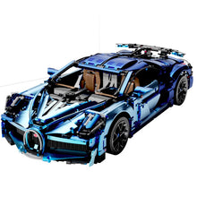 Load image into Gallery viewer, 3728PCS MOC Technic Large Blue Bugatti Veyron Super Racing Sports Car Model Toy Building Block Brick Gift Kids Compatible Lego
