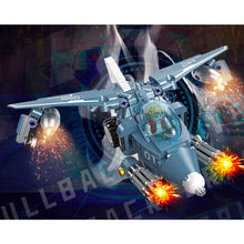 Load image into Gallery viewer, 268PCS MOC Military WW2 Pull Back Slug Flyer Air Fighter Plane Figure Model Toy Building Block Brick Gift Kids Compatible Lego
