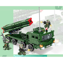 Load image into Gallery viewer, 485PCS Military WW2 AR-3 Multiple Launch Rocket System Truck Figure Model Toy Building Block Brick Gift Kids Compatible Lego
