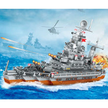 Load image into Gallery viewer, 976PCS MOC Military WW2 Destroyer Cruiser Battle Ship Model Toy Building Block Brick Gift Kids Compatible Lego
