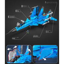 Load image into Gallery viewer, 1481PCS Military WW2 J-15 Air Fighter Plane Figure Model Toy Building Block Brick Gift Kids Compatible Lego
