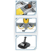 Load image into Gallery viewer, 414PCS Military WW2 BF-109 ME-109 Air Fighter Aircraft Figure Model Toy Building Block Brick Gift Kids Compatible Lego
