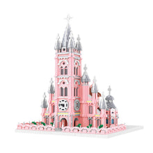 Load image into Gallery viewer, 7017PCS Architecture Pink Church Ho Chi Minh Vietnam Model Building Block Brick Toy Display Gift Set Kids New Compatible Lego
