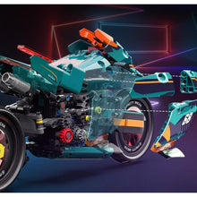 Load image into Gallery viewer, 669PCS MOC Technic Speed Cyberpunk Motor Bike Motorcycle Model Toy Building Block Brick Gift Kids Compatible Lego
