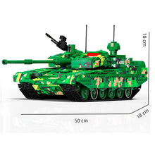 Load image into Gallery viewer, 1918PCS Military WW2 Large Type ZTZ 99A Main Tank Model Toy Building Block Brick Gift Kids Compatible Lego
