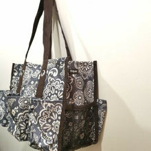 Load image into Gallery viewer, Thirty one Organizing Utility tote 31 gift shoulder bag in Woodblock Floral
