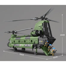 Load image into Gallery viewer, 1622PCS Military CH-47 Chinook Transport Helicopter Solider Figures Model Building Block Brick Toy Gift Set Kids New Compatible Lego
