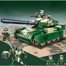 Load image into Gallery viewer, 540PCS Military WW2 2in1 K2 Main Battle Tank Mecha Robot Figure Model Toy Building Block Brick Gift Kids Compatible Lego
