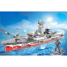 Load image into Gallery viewer, 311PCS Military WW2 Type 054A Frigates Jiangkai Class Ship Figure Model Toy Building Block Brick Gift Kids Compatible Lego
