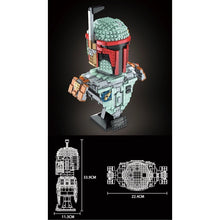 Load image into Gallery viewer, MOC Star War Hunter Trooper Darth Lord Bust Figure Model Toy Building Block Brick Gift Kids Compatible Lego
