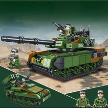 Load image into Gallery viewer, 463PCS Military WW2 2in1 Leopard 2 Main Battle Tank Figure Model Toy Building Block Brick Gift Kids Compatible Lego

