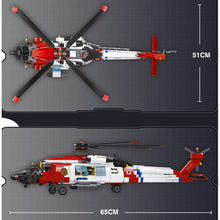 Load image into Gallery viewer, 1408PCS Military WW2 MH-60T Jayhawk Rescuer Helicopter Model Toy Building Block Brick Gift Kids Compatible Lego
