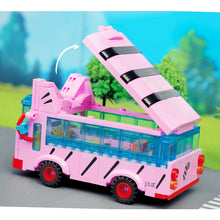Load image into Gallery viewer, MOC Crayon Shin-chan Cat School Bus Comic Cartoon Figure Model Toy Building Block Brick Gift Kids Compatible Lego
